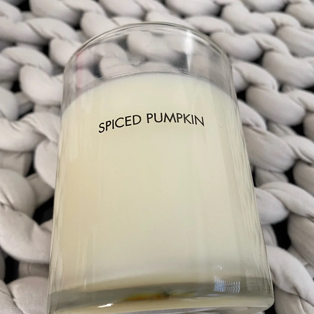 Whish Candle Spiced Pumpkin Natural Soy Wax Candle Brand New in Box NWT